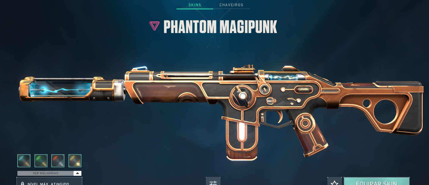 Conta com diversas skins, sem jogar a alguns meses