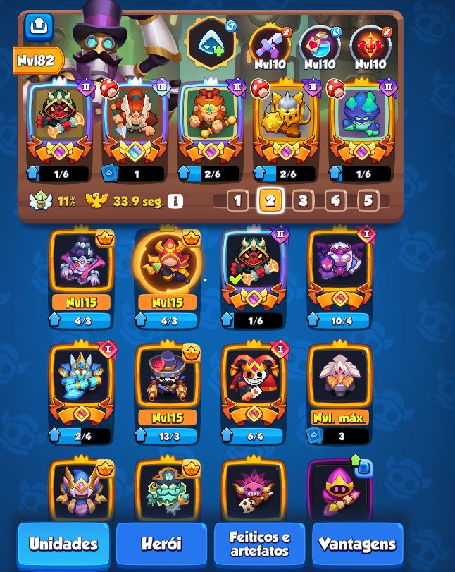 CONTA RUSH ROYALE TOP