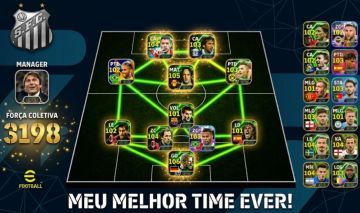 Conta Efootball neymar 2014 com overal do time em 3198