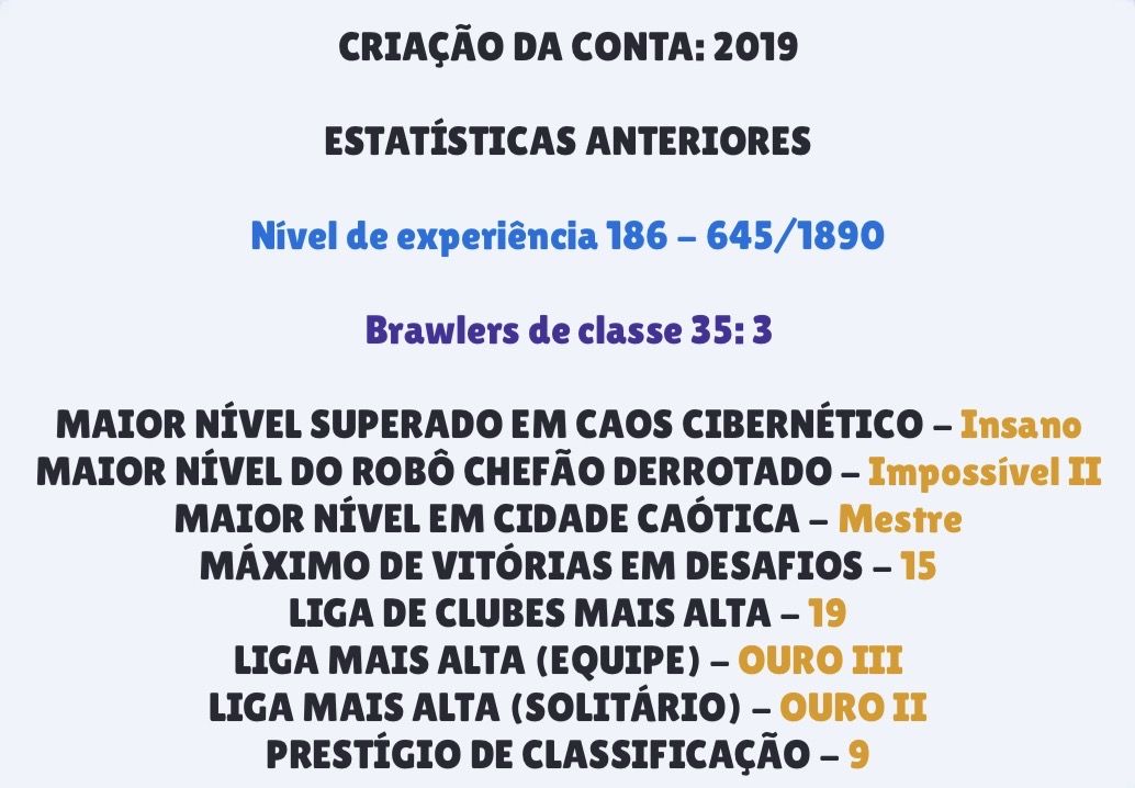 CONTA DE BRAWL STARS RARA E QUASE RANK PRO