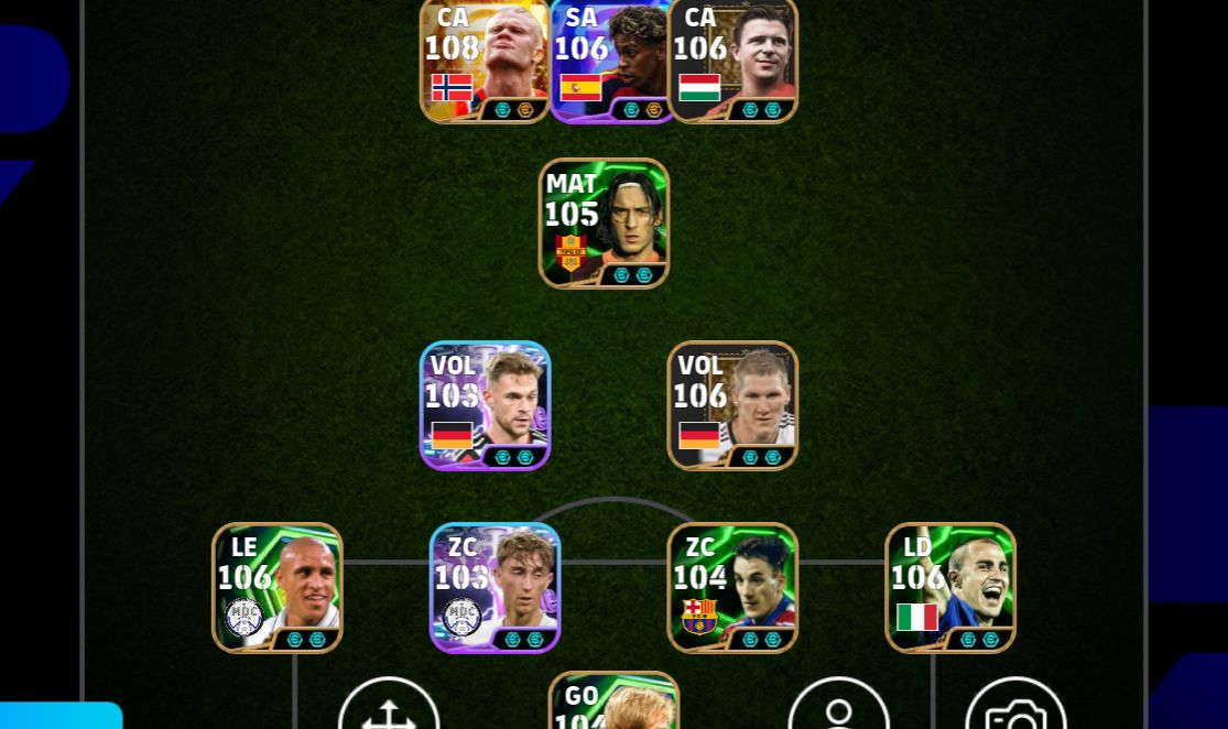Conta de efootball com yamal 106 haaland 108 Neymar puskas 106 e diversos épicos