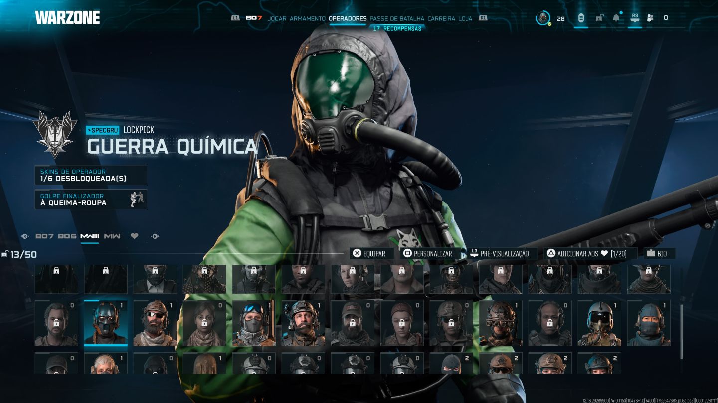 Conta warzone básica