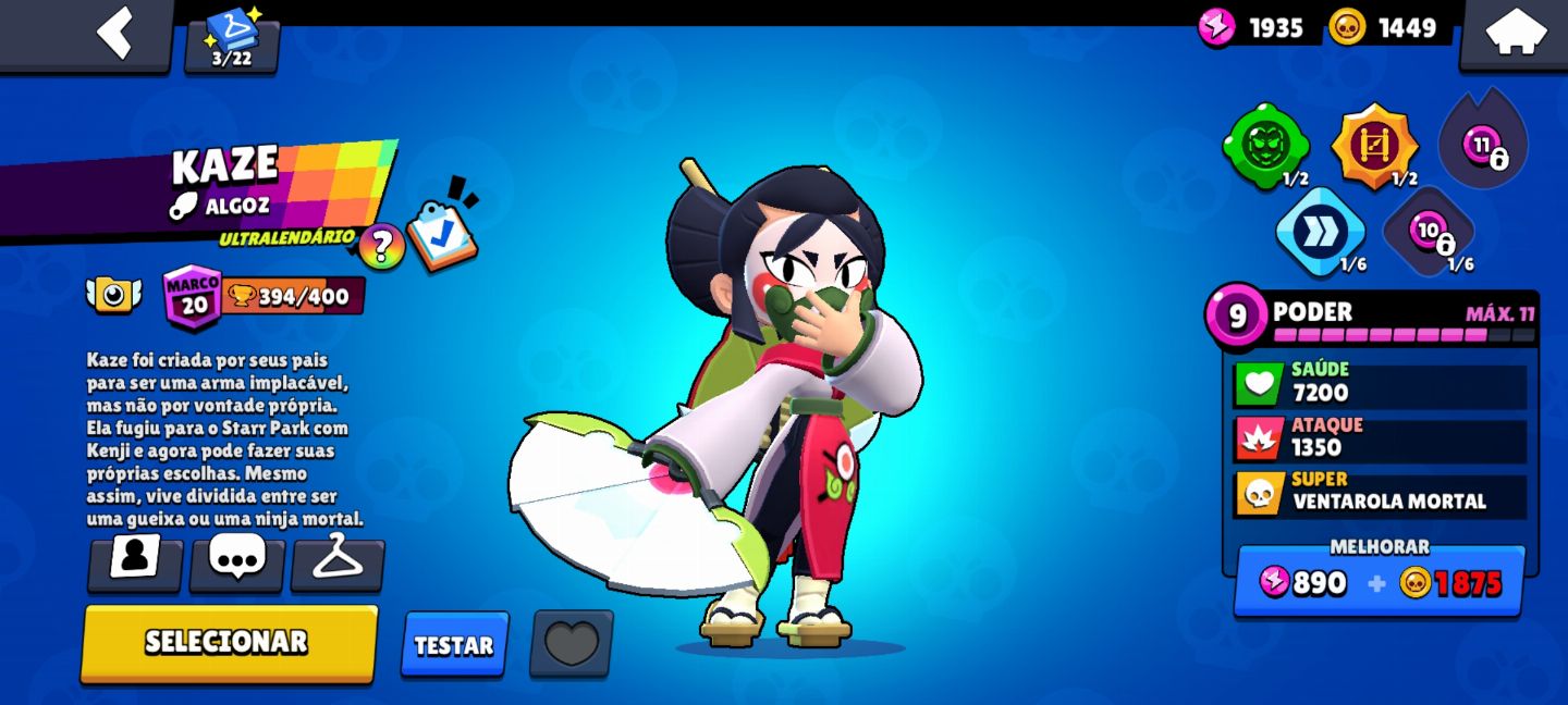 CONTA BRAWL STARS 88 BRAWLERS MUITO UPADA (OLHE DESCRIÇÃO)