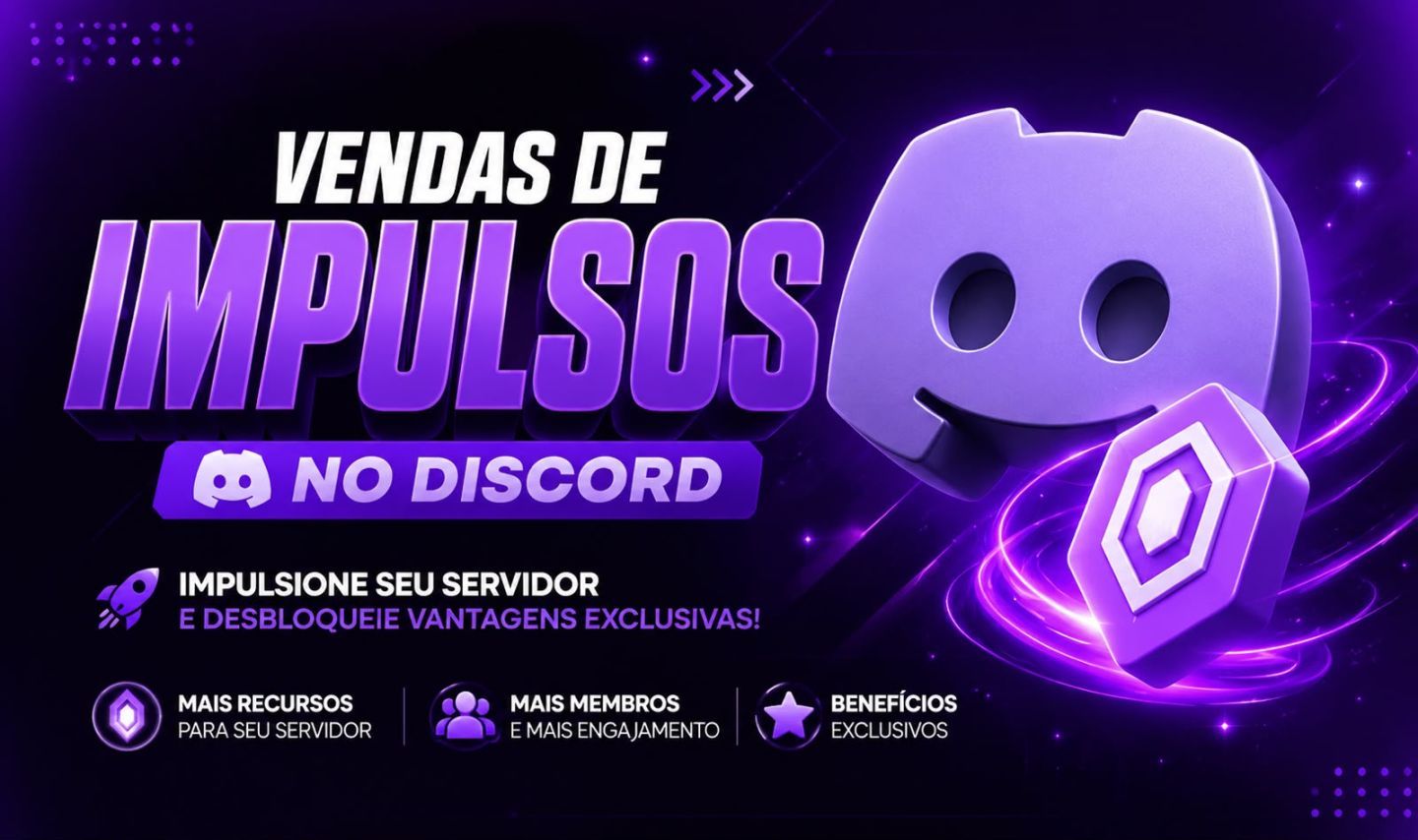 [Automático] 14x Impulsos no Seu Servidor Discord R$12,90 - Boost Impulso 1 Mês