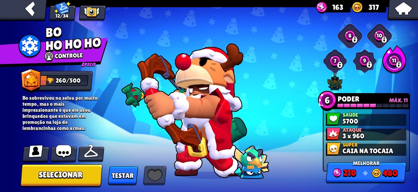 Melhor preço, Conta De Brawl Stars com muitas skins, tendo 10 skins raríssimas.