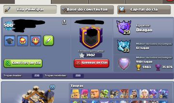 CONTA NÍVEL 500 CLASH OF CLANS 100% FULL (A MAIS RARA DO MERCADO HOJE)