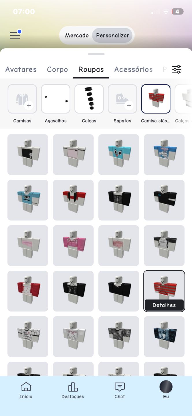 Conta roblox de 2023 feminina