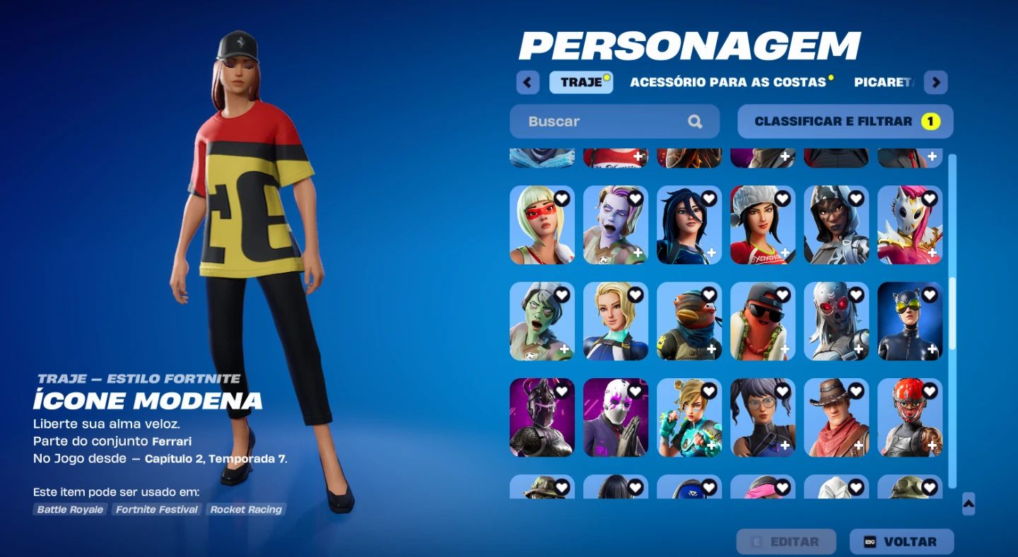 Conta fortnite mt antiga, unico dono, skins raras. machado leviantan entre outra