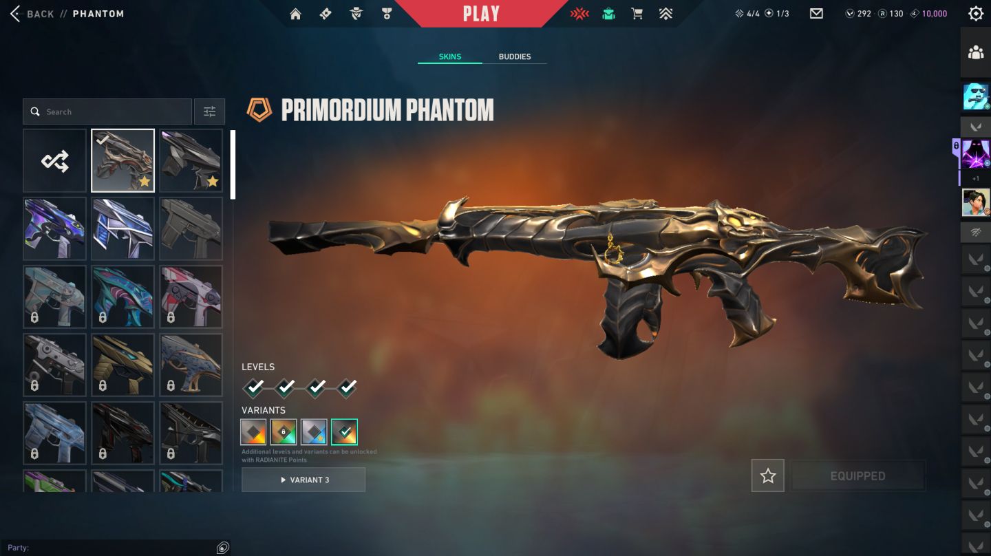 CONTA VALORANT NÍVEL 188 + SKINS - Preço Negociavel