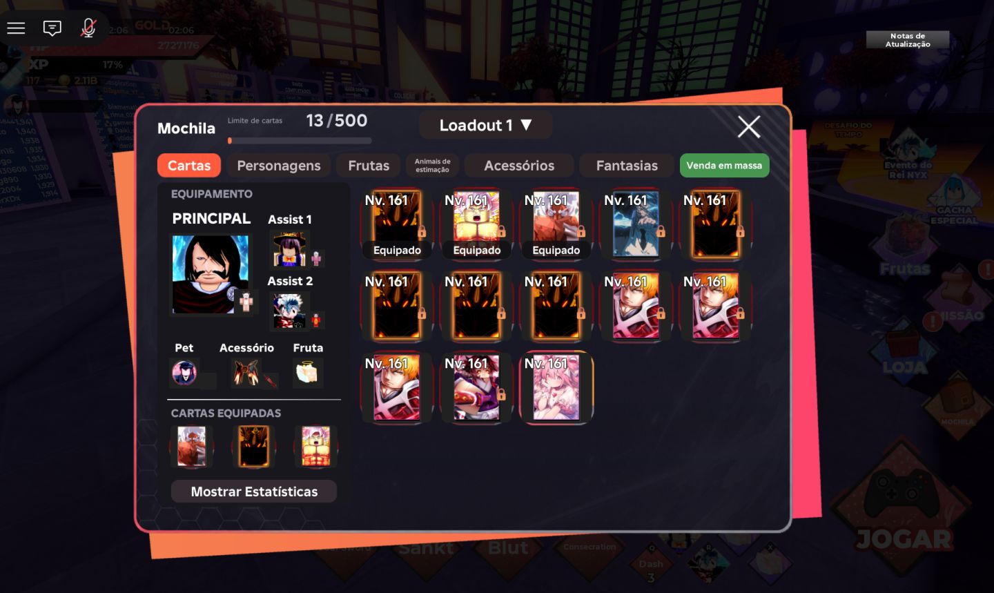 CONTA LV 177 | VIP | DROP EXTRA | ALMIGHT | KING NYX | WITCH AKARI