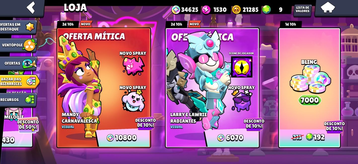 Conta brawl stars 80k+ (Preço negociavel)