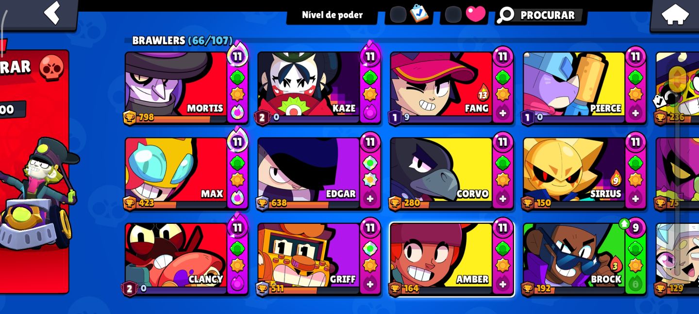 Conta Braw Stars!!! Conta com muitos Brawlers perfeita para main