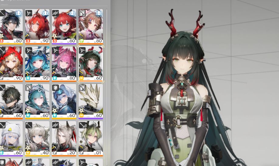 Conta Arknights Endfield com varios SSRs
