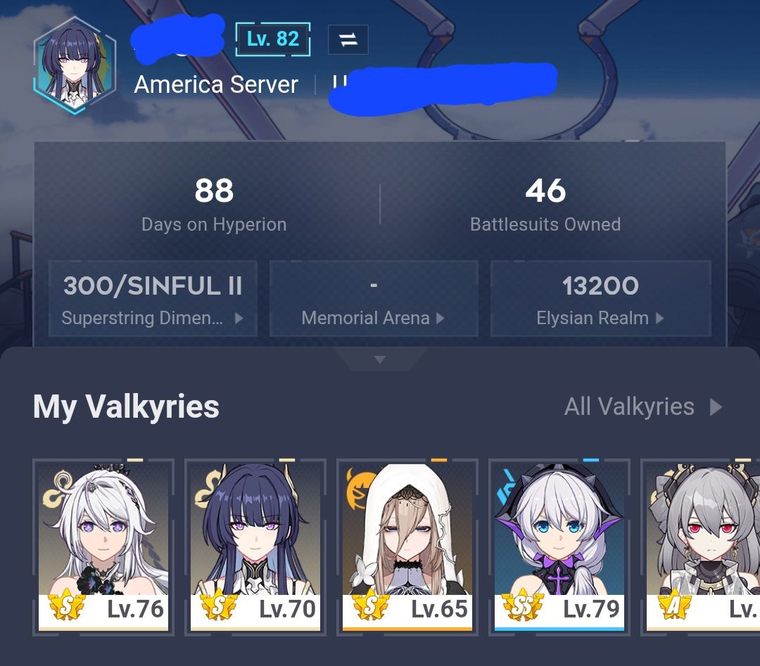 Honkai tar rail 18 limitados + impact HoFi + Ho0 | LV 82
