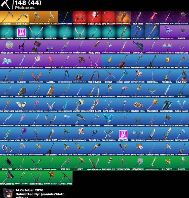 CONTA FORTNITE TRYHARD 134 SKINS