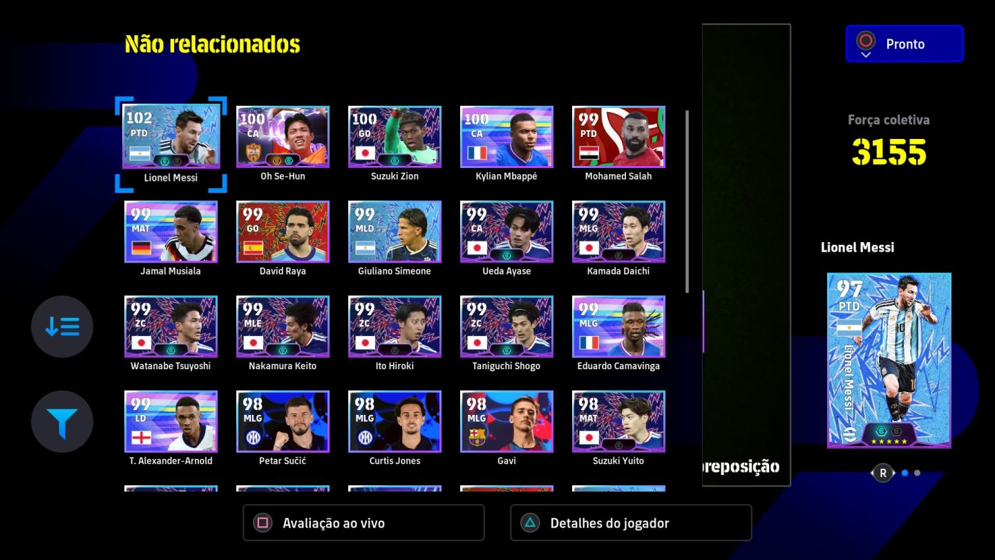 Conta Efootball para PS4/PS5