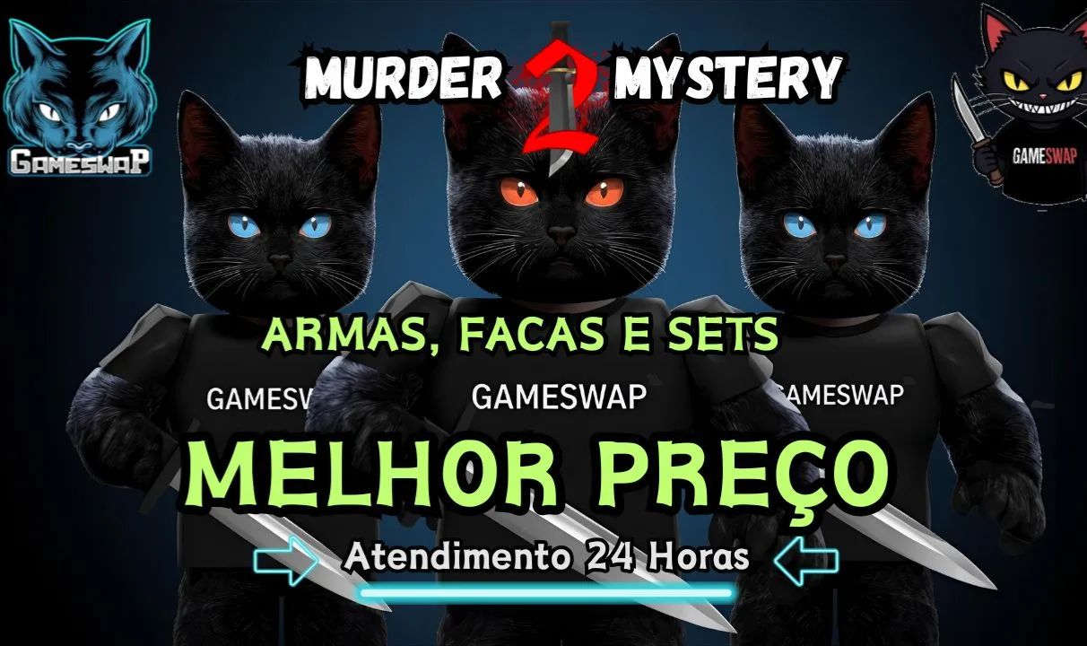MURDER MYSTERY 2 - ARMAS - FACAS - SET - ONLINE 24H