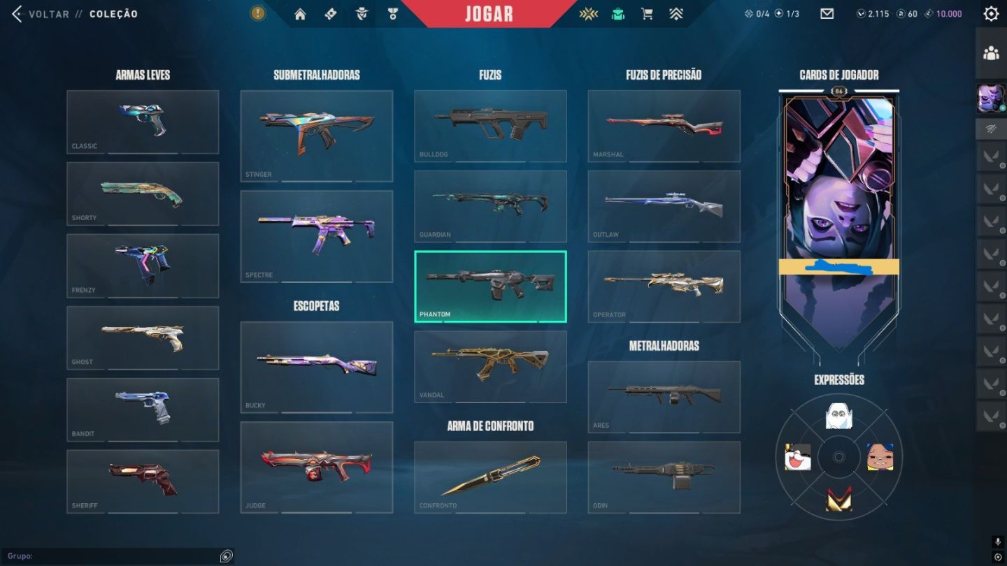 Conta Valorant Bundle Champions 25, Bundle Lunar 26, etc... (LEIA A DESCRIÇÃO)