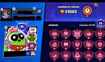 Conta de Brawl Stars de 2020 com 79 Brawlers, +100de gemas entre outros recursos