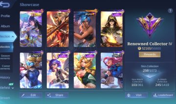 CONTA MOBILE LEGENDS COM 258 SKINS RENOMADA [SMURF] LEIA DESCRIÇÃO