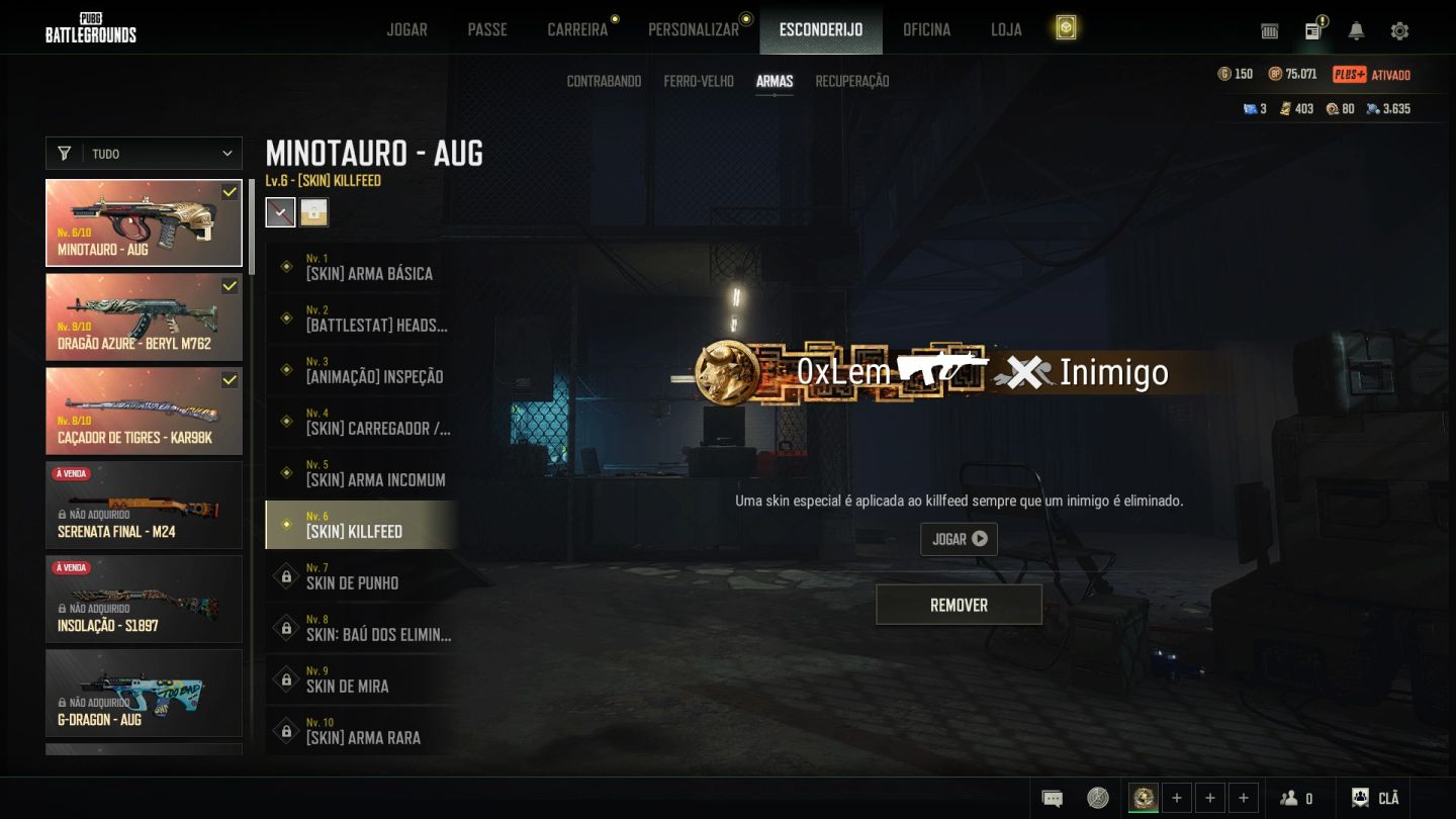 Conta PUBG Mestre | 4+ Skins Progressivas + 2600h Steam lvl 60