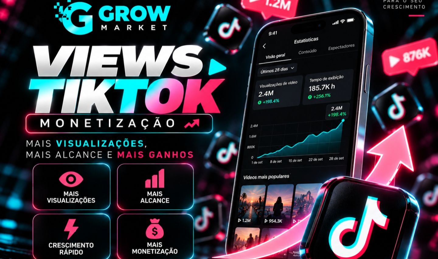 Views TikTok para Monetização | Visualizações Rápidas | Alta Retenção