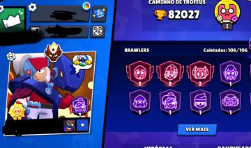 Brawl Stars Conta 82K | 106/106 Brawlers | Mestre