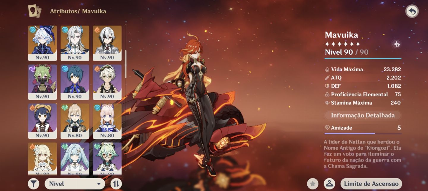 CONTA GENSHIN AR60 QUASE END GAME COM VARIOS PERSONAGENS METAS E ARMAS T5
