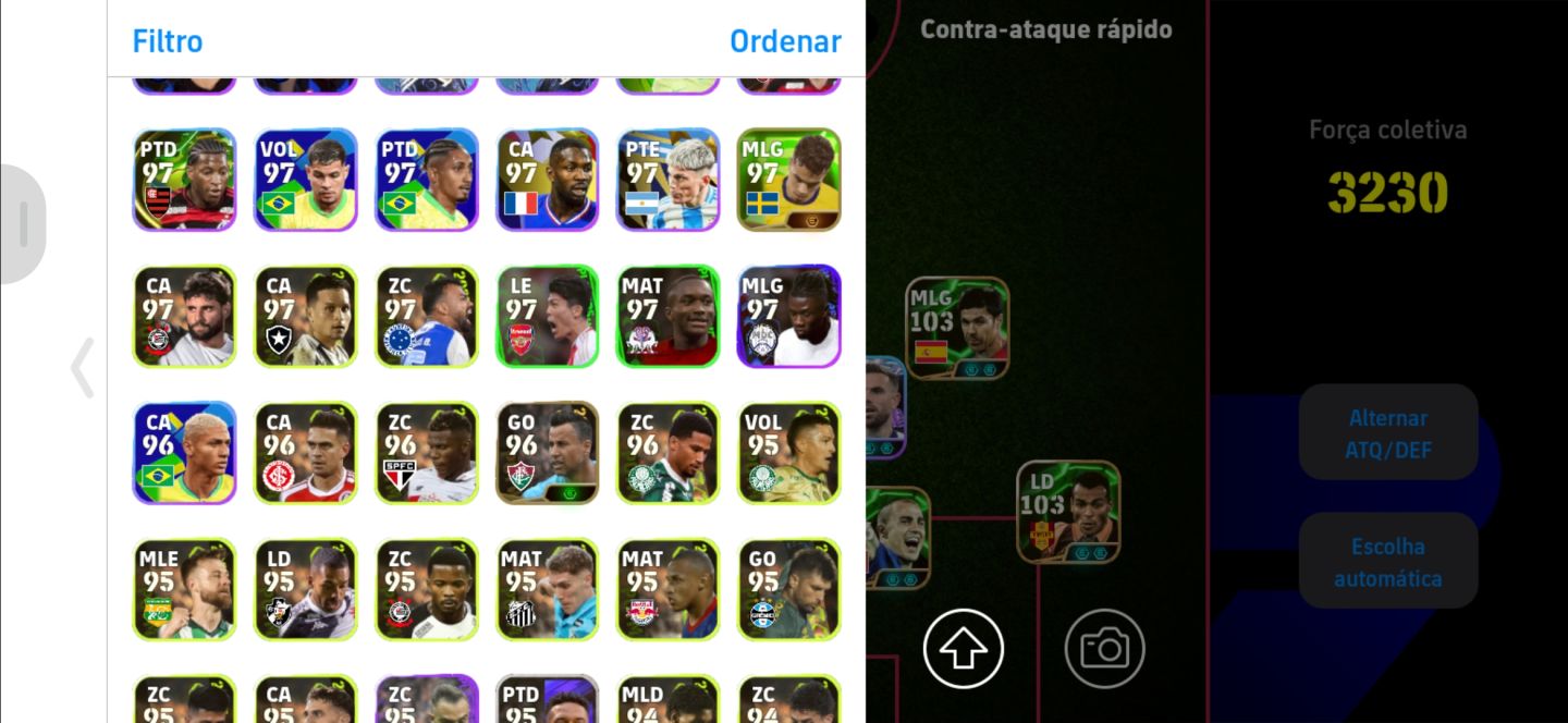 CONTA eFOOTBALL À VENDA FORÇA 3230 + ELENCO FORTE!