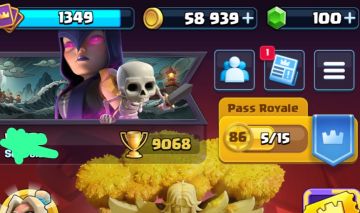 Conta Clash Royale 9.000 Troféus | 118/122 Cartas | 3 Cartas Nível 15 | Outlook