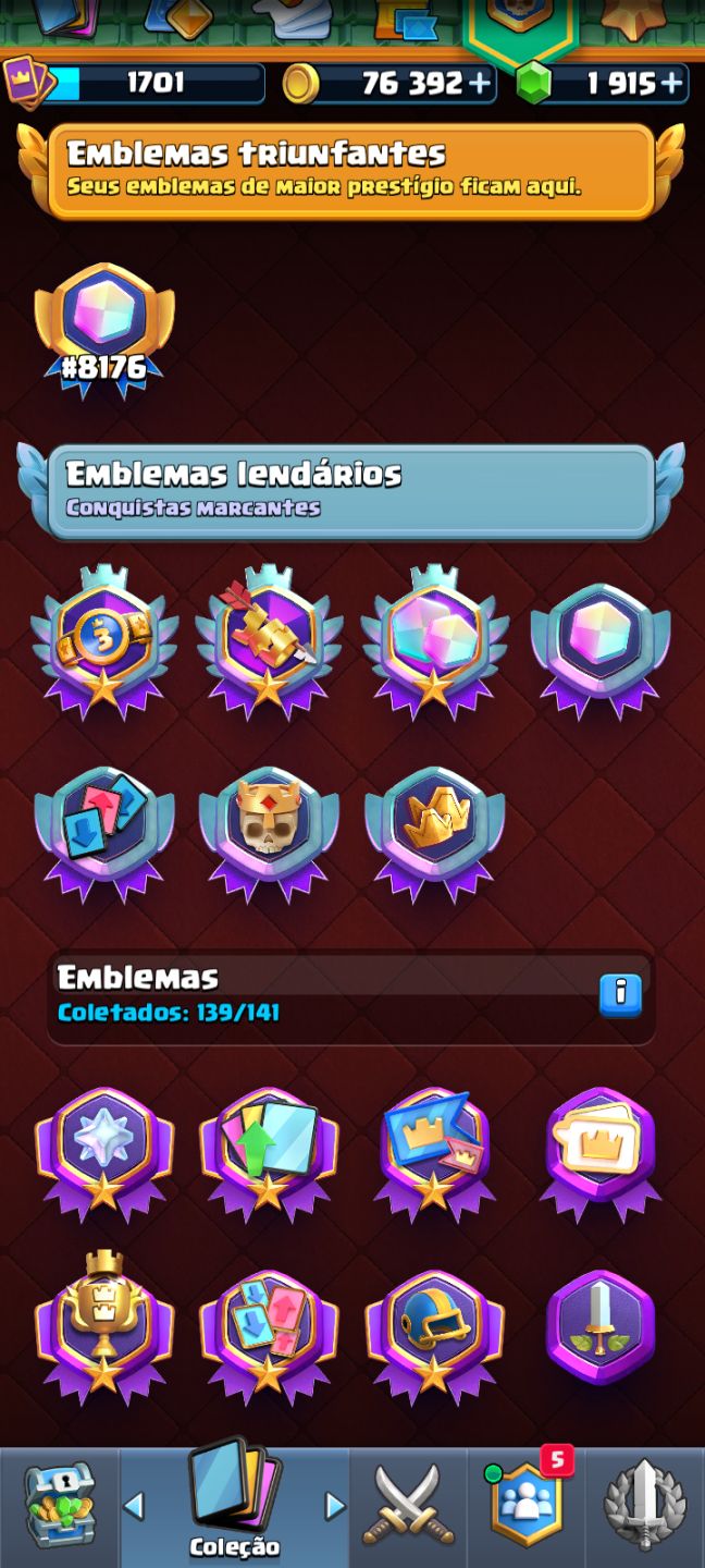 MINHA CONTA DE CLASH ROYALE PROFISSIONAL CRL 2025