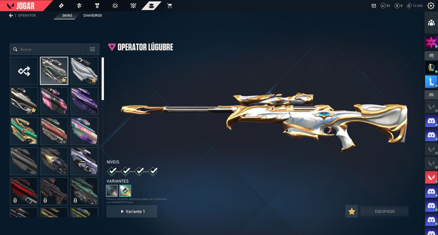 Conta Valorant +de40 skins
