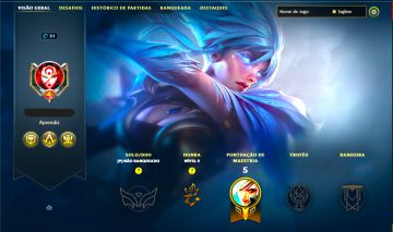 SKIN RIVEN EMISSÁRIA LENDÁRIA + [ RANQUEADA DESBLOQUEADA ] + [ TROCA NICK ]