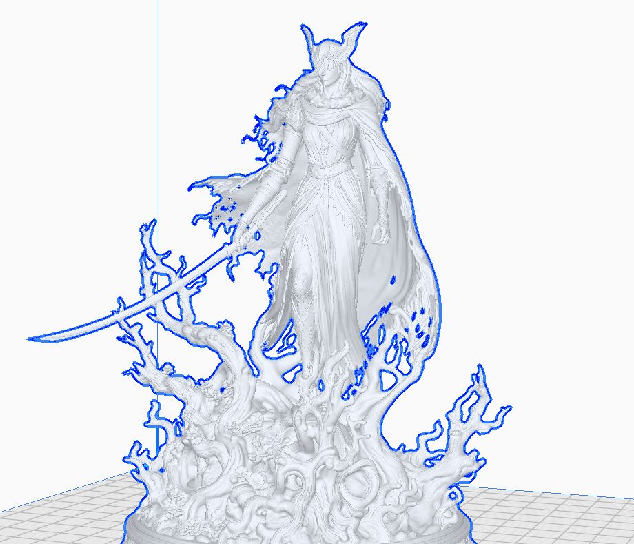 Malenia Blade of Miquella : ELDEN RING - Action Figure. IA STL