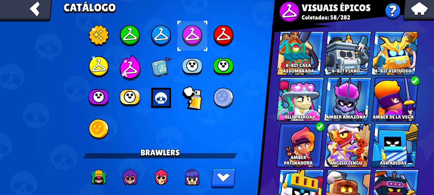 Conta Brawl Stars super rara com skins exclusivas