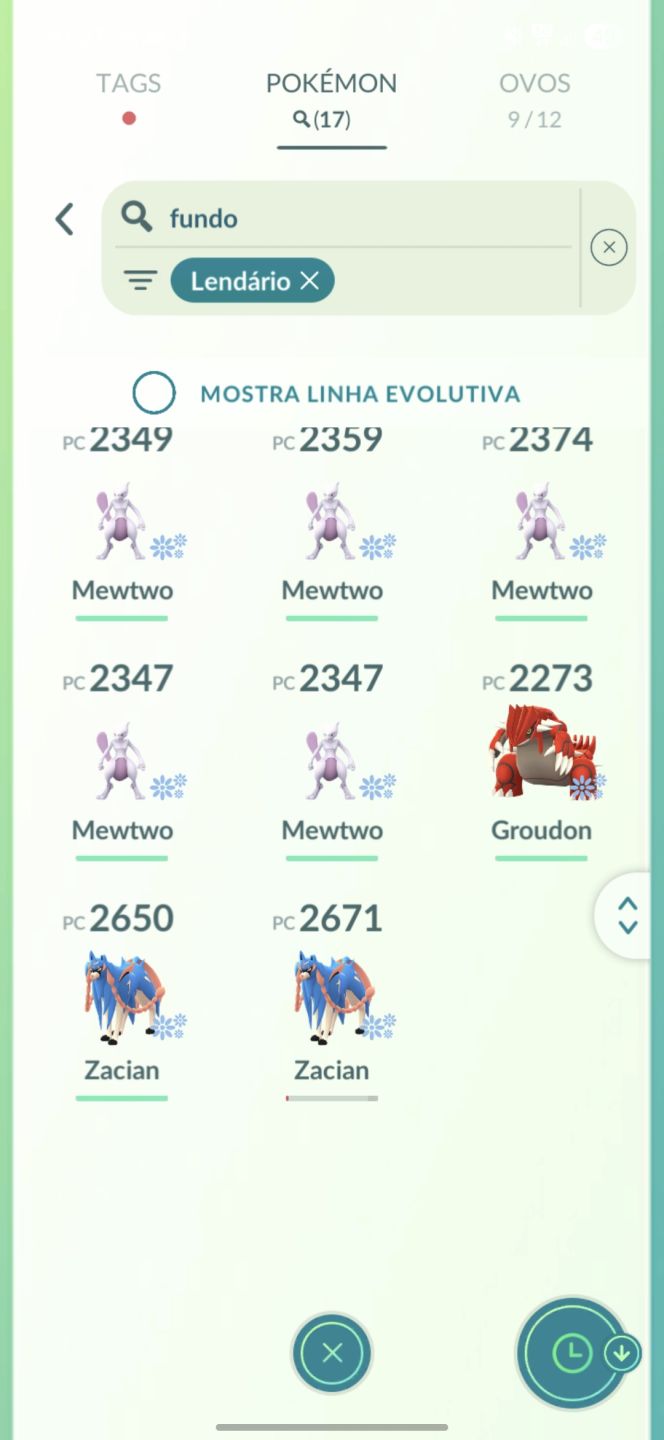2 lendários shinys + 2 lendários 100% - Pokemon Go