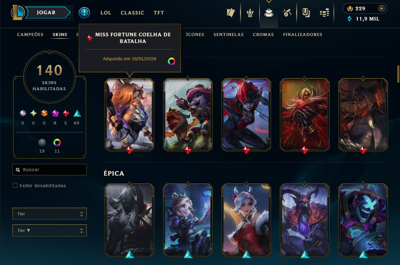 CONTA DE LOL NEO PAX SIVIR
