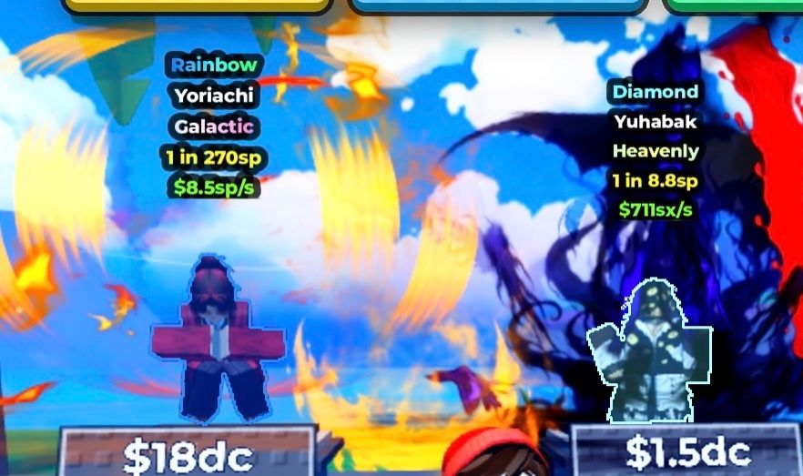 Conta Anime Dice com quase todas as gamepasses