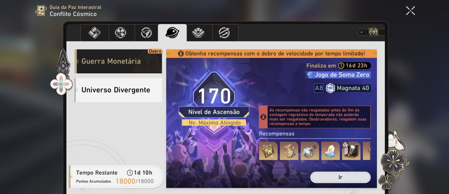 HONKAI: STAR RAIL - CONTA LOBA999 E6S1 + EVAE0S1 + TIME PREMIUM + 75 TIROS LIMIT