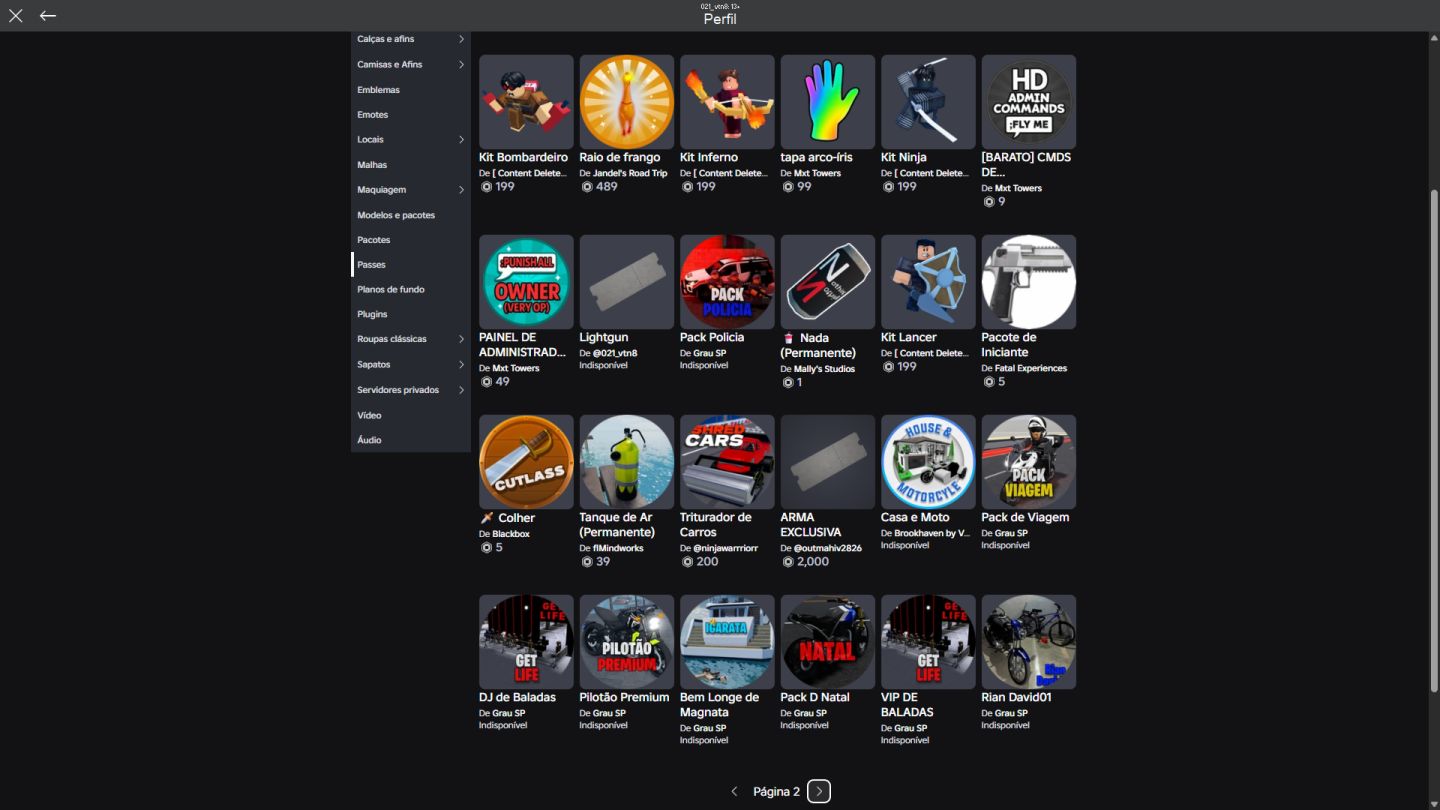 Conta roblox up em : Voleyboll legends, ghost driver, grau sp e muito mais