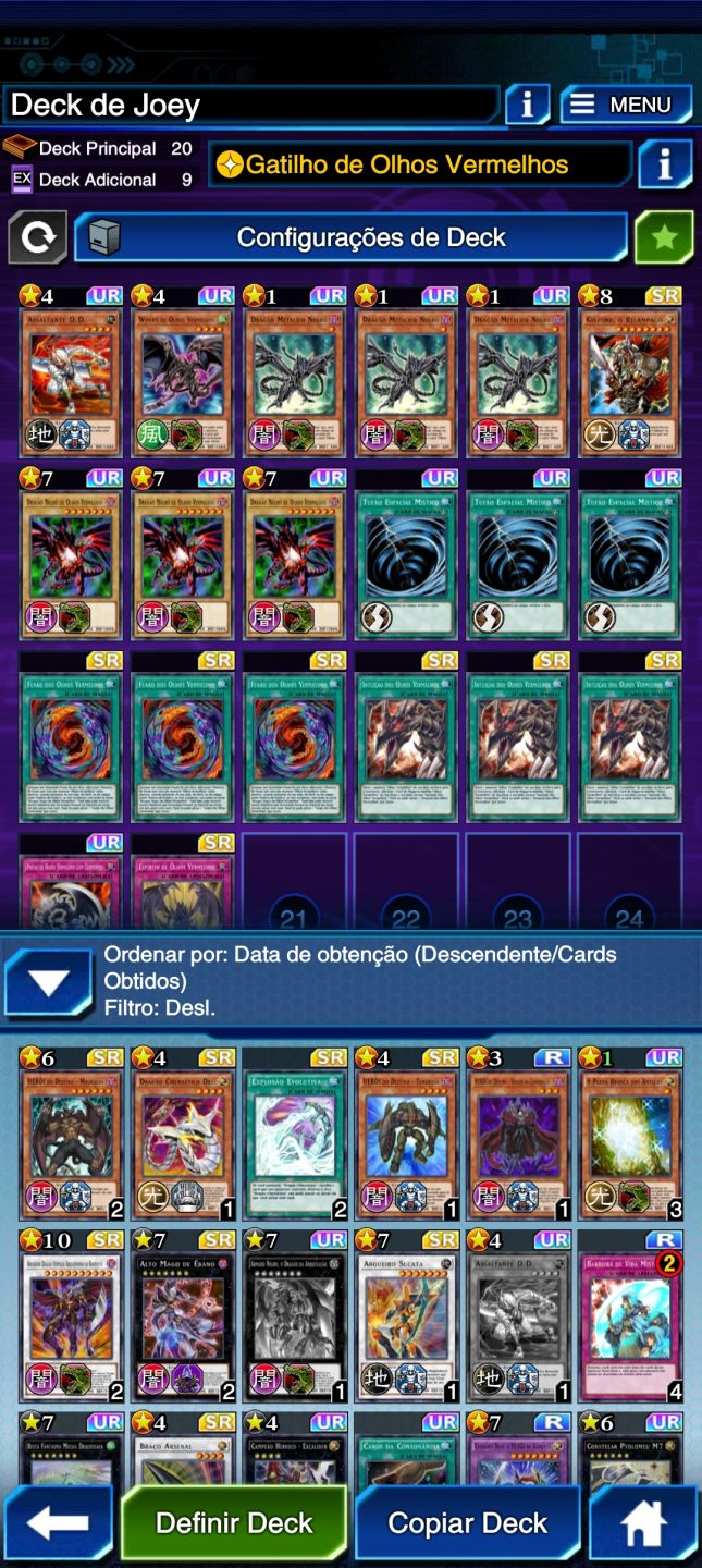 Conta Yu-gi-oh Duel Links + 17 Decks Meta Prontos+100 Personagens Desbloqueados