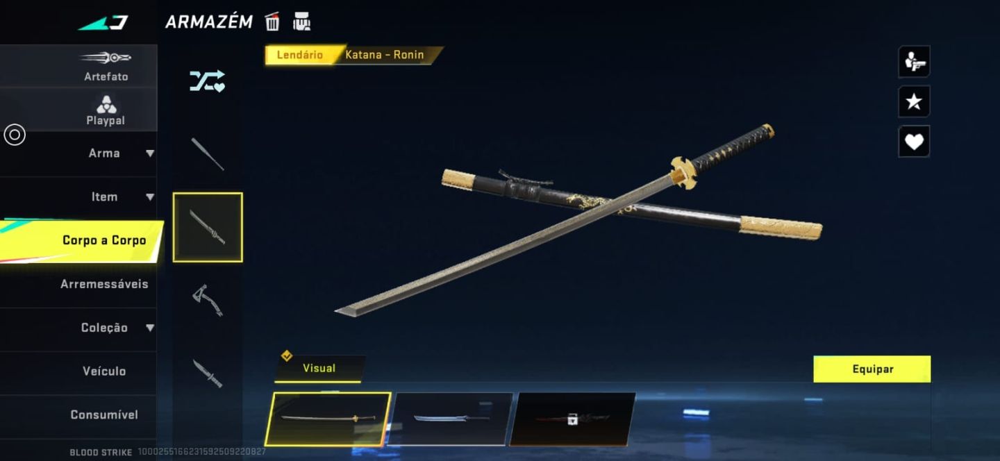 Conta blood strike muitas skins de armas e personagens,LVL 50