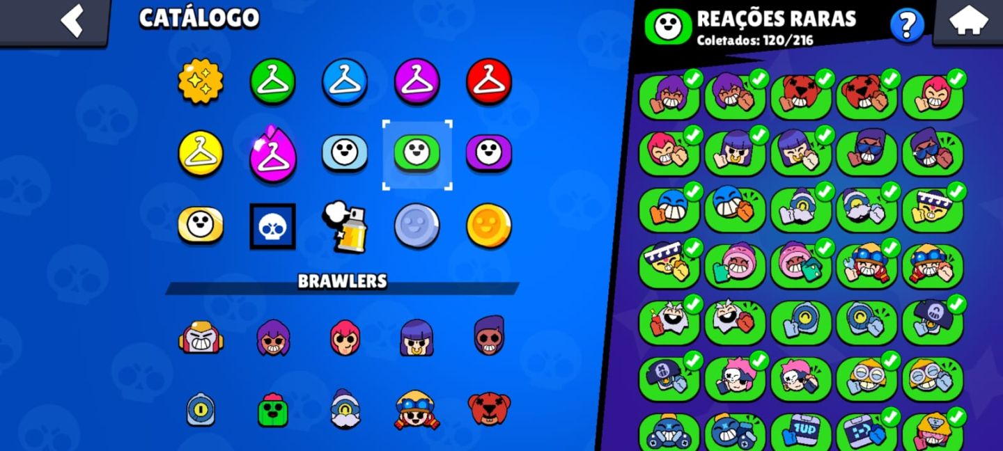 Conta Brasil star full brawlers hipercargas acessórios e poder de estrelas