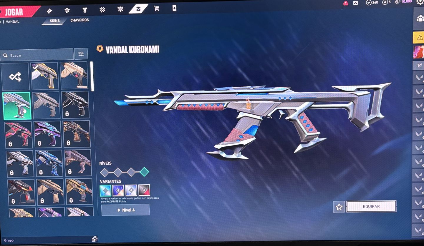 VALORANT LVL 33 | SEM ELO | BUTTERFLY SINGULARIDADE + EX.O + KURONAMI | ORIGINAL