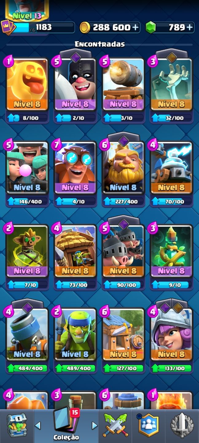 Conta Clash royale, 8k de troféus, com titulo de 8 anos de jogo