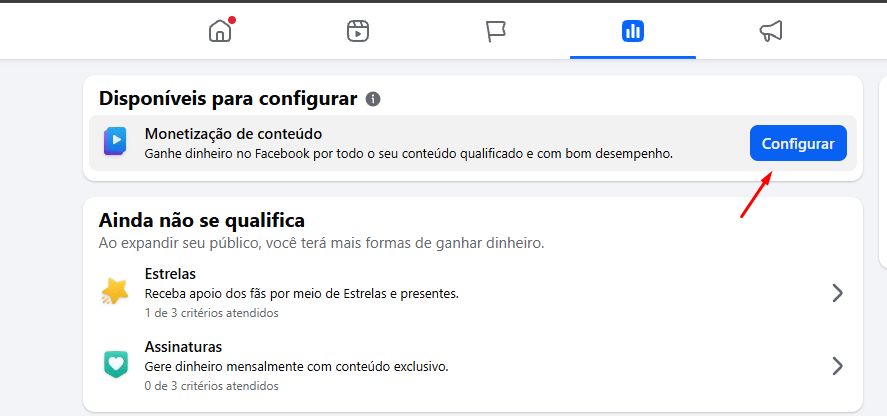 Página Monetizada - Página do Facebook c/ Monetização de Conteúdo (0 seguidores)