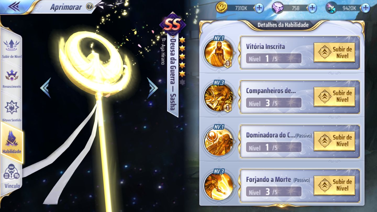 Saint Seiya Awakening - Contas servidor a151