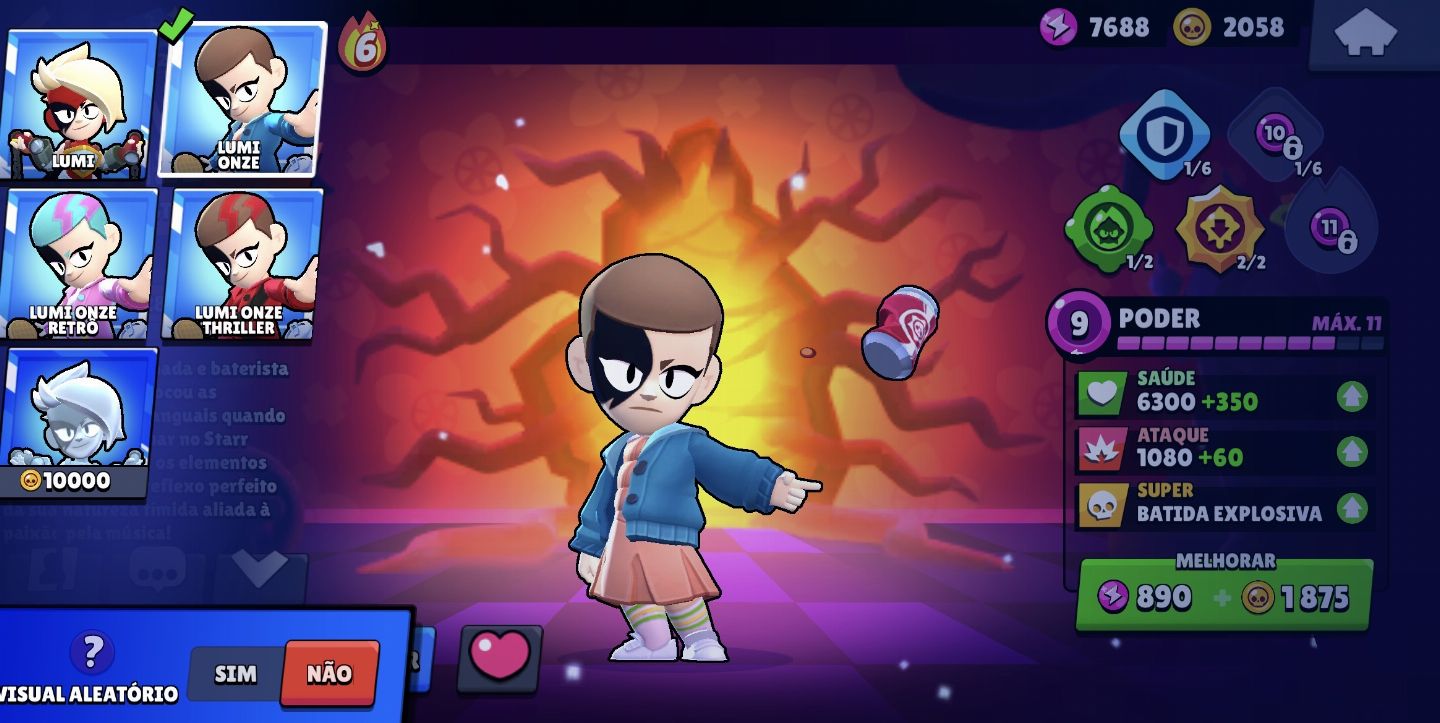 Acc Brawl stars 50+ skins raras e de collab, 18800 trophys, com skin rara Dustin