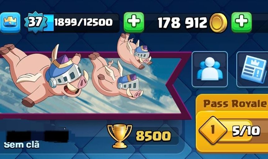Conta de clash royale insana