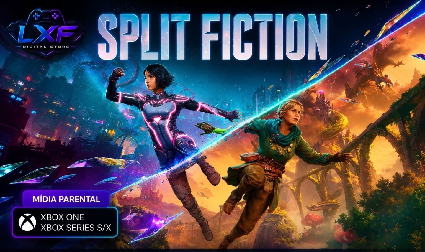 [OFERTA]JOGO SPLIT FICTION PARA XBOX ONE E SERIES S/X MÍDIA DIGITAL PARENTAL